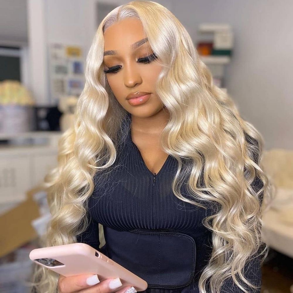 TEEK - 12in 613 Frontal Brazilian Wavy Blonde Wig